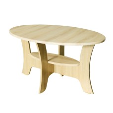 Masuta cafea Roma ovala, MDF Sonoma, 100 x 55 x 58 cm